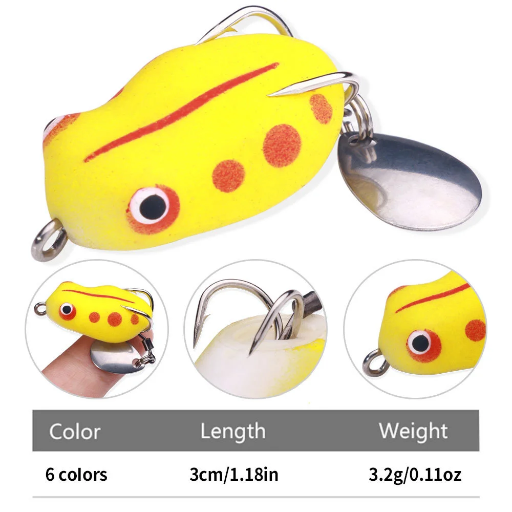 Fake Bait Small Black Fish Small Fake Luya Frog Mini Thunder Frog Thunder Frog