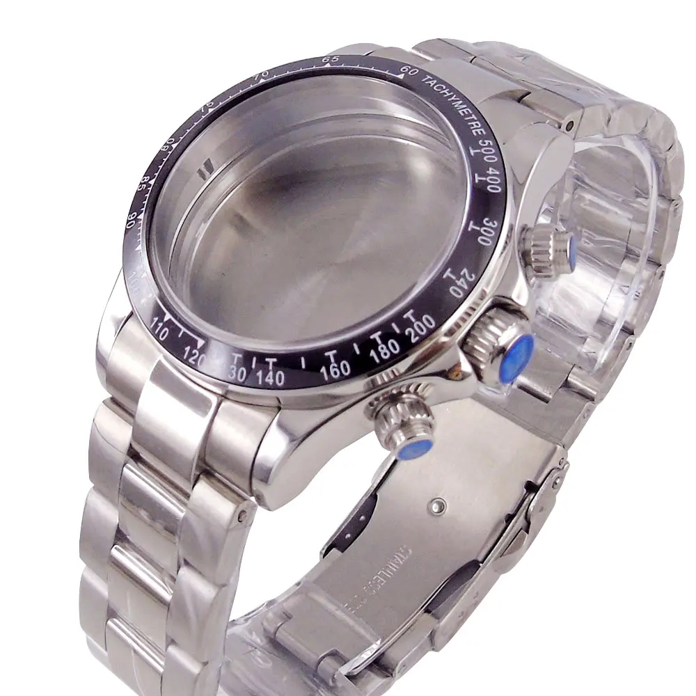 DAYTONA vk63カスタムモドス39mmケースサファイアグラスクロノグラフ