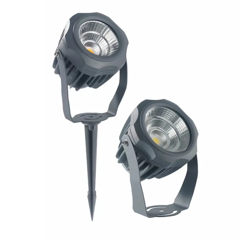 신형 COB 정원등 LED 잔디등 10W 20W 30W 방수 스파이크 전구 220V 110V 12V 야외 조경 IP65 경로 스포트라이트
