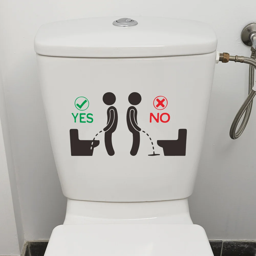 Bathroom Toilet Stickers Toilet Decoration Removable 3d Stickers Cartoon Self Adhesive Wall toilet wall stickers toilet stickers vinyl stickers