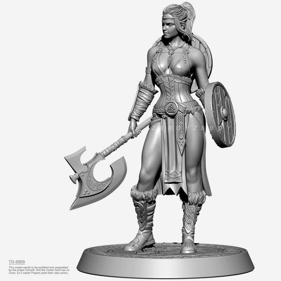 38mm 50mm 75mm zestawy model z żywicy figura piękna bezbarwna i samoorganizująca się (druk 3D) TD-6009/3D