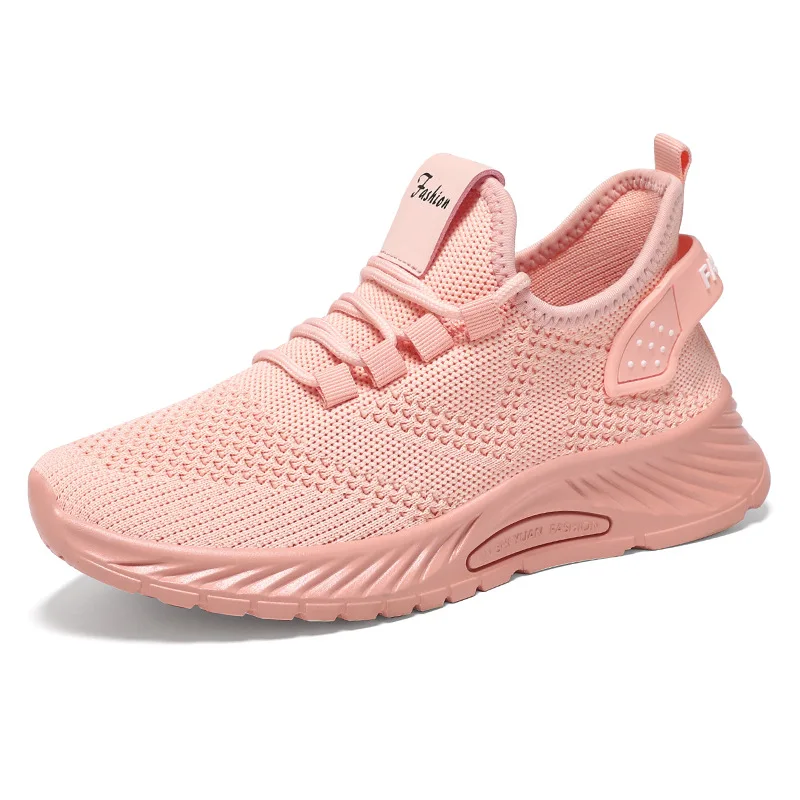 Spring New Women Casual Shoes Mesh Breathable Female Walking Shoes Comfortable Lightweight Ladies Sneakers Lace Up Flats Shoes