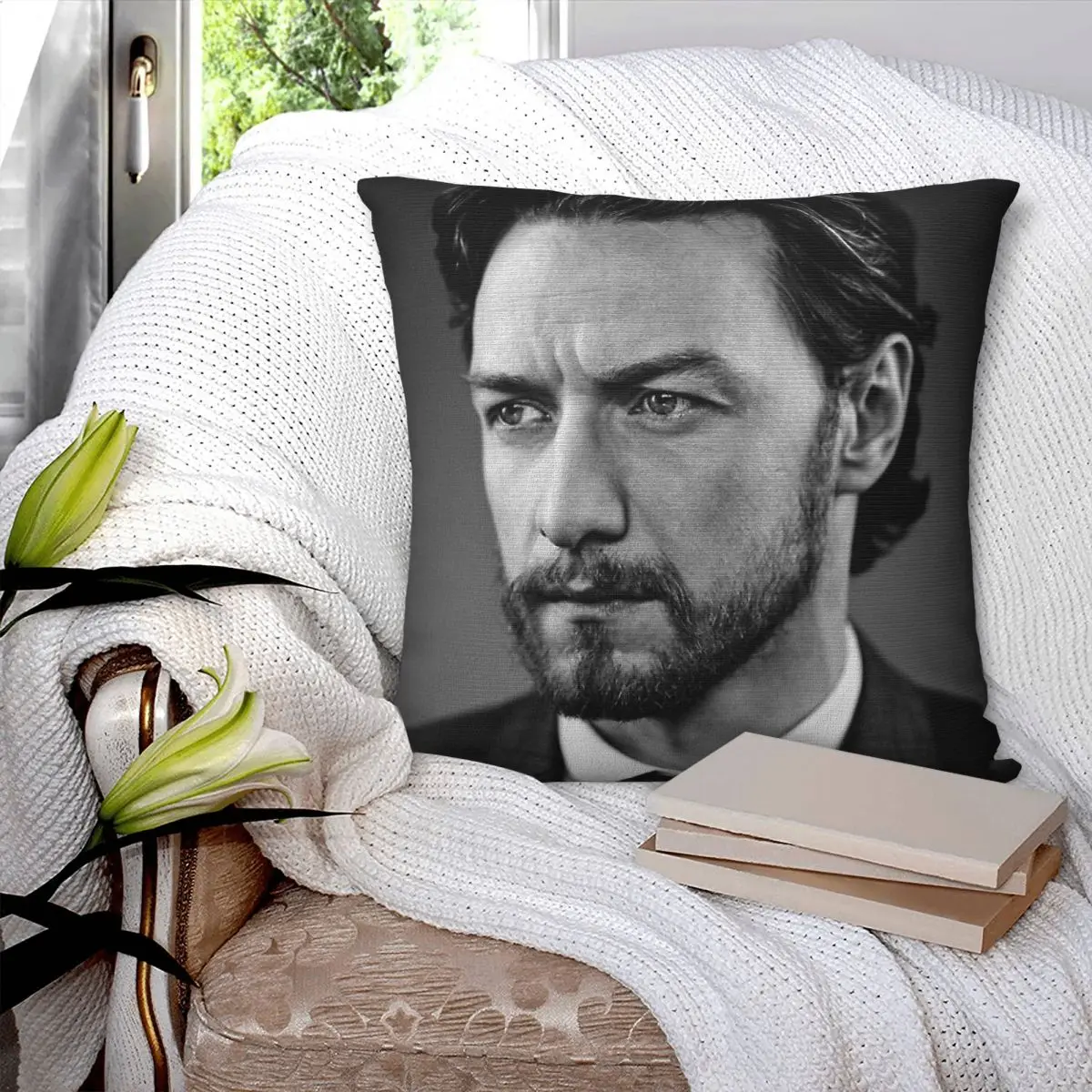 

James Mcavoy Pillowcase Printed Cushion Cover Sofa Waist Pillow Pillow Cover