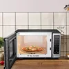 Digital Microwave Oven with Turntable Button Door, Child Safety Lock, 700W, Stainless Steel, 0.7Cubic Feet, Multifunction Weibol 5
