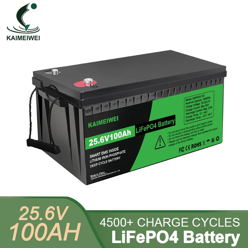 NEW 24v 100ah Lifepo4 Battery 100ah Deep Cycle Rechargeable Lifepo4 Pack  Built-in BMS For RV EV Golf Cart - AliExpress