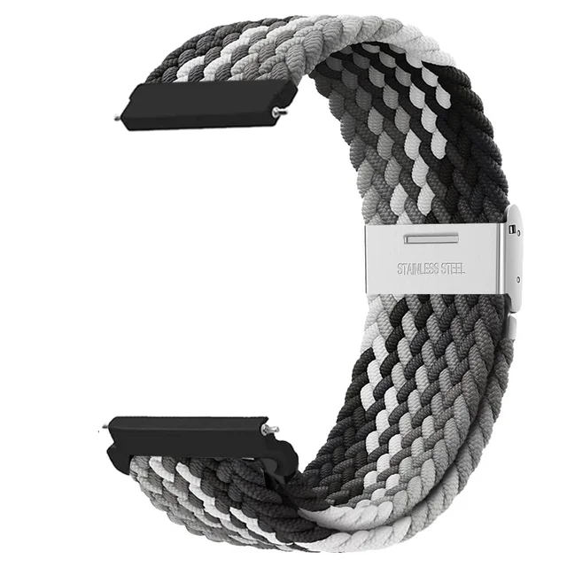 Braided Solo Loop Bracelet for Smartwatches – Adjustable 20mm/22mm Strap