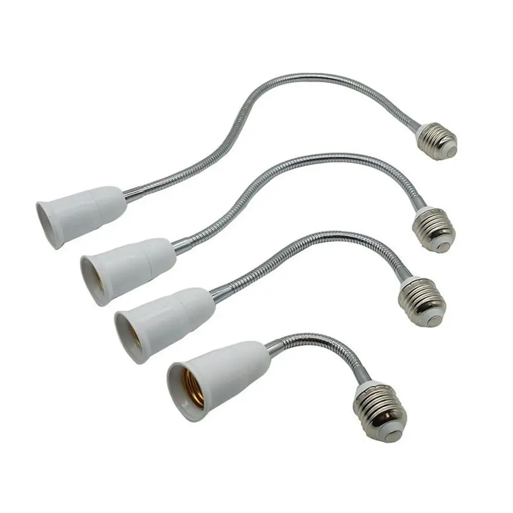 E27 Flexible Led Bulb Base Light-weight Various Sizes Extension Adapter Socket Hardware For LED / Halogen / CFL Bulbs