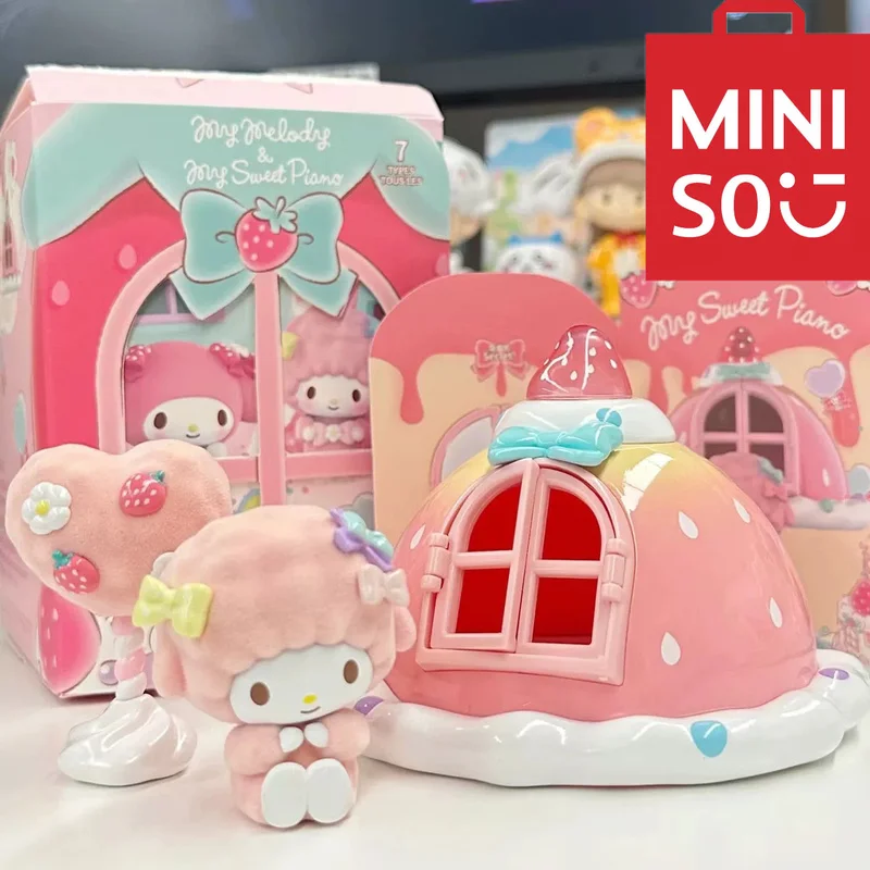 

Miniso Sanrio моя мелодия Amd мое сладкое пианино игра дом серия кавайная Аниме Фигурка модель украшение Настольная игрушка