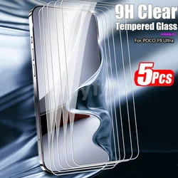 5 - Pack Ultra Tempered Glass Screen Protector Film for Poco F9 Pro (5 Pieces)