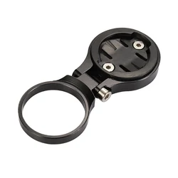 Adjustable Angle Bike Computer Mount and Stopwatch Holder, GPS Cycling Support Accessory (Black)