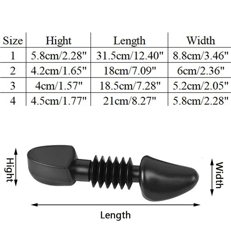 Practical Plastic Adjustable Length Men Shoe Boot Holder Organizers Plastic Tree 6