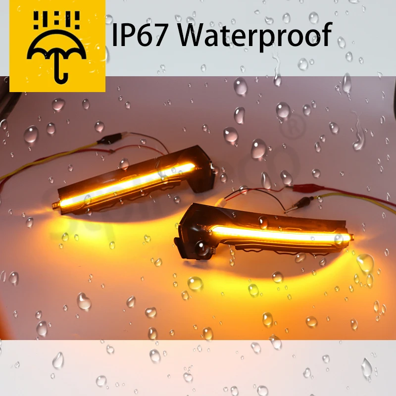 LED Dynamic Turn Signal Blinker with Flowing Water Effect