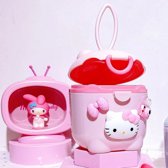 4Pcs Sanrio Hello Kitty Food Storage Container Box with Lid Kitchen Fruit  Meat Pickle Sealed Fresh-keeping Box Reusable Crisper - AliExpress