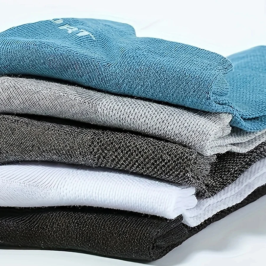 Men Short Socks 5/10/20 Pairs Trendy Low Cut Round Neck Ankle Socks Mesh Breathable Versatile Casual Men Boat