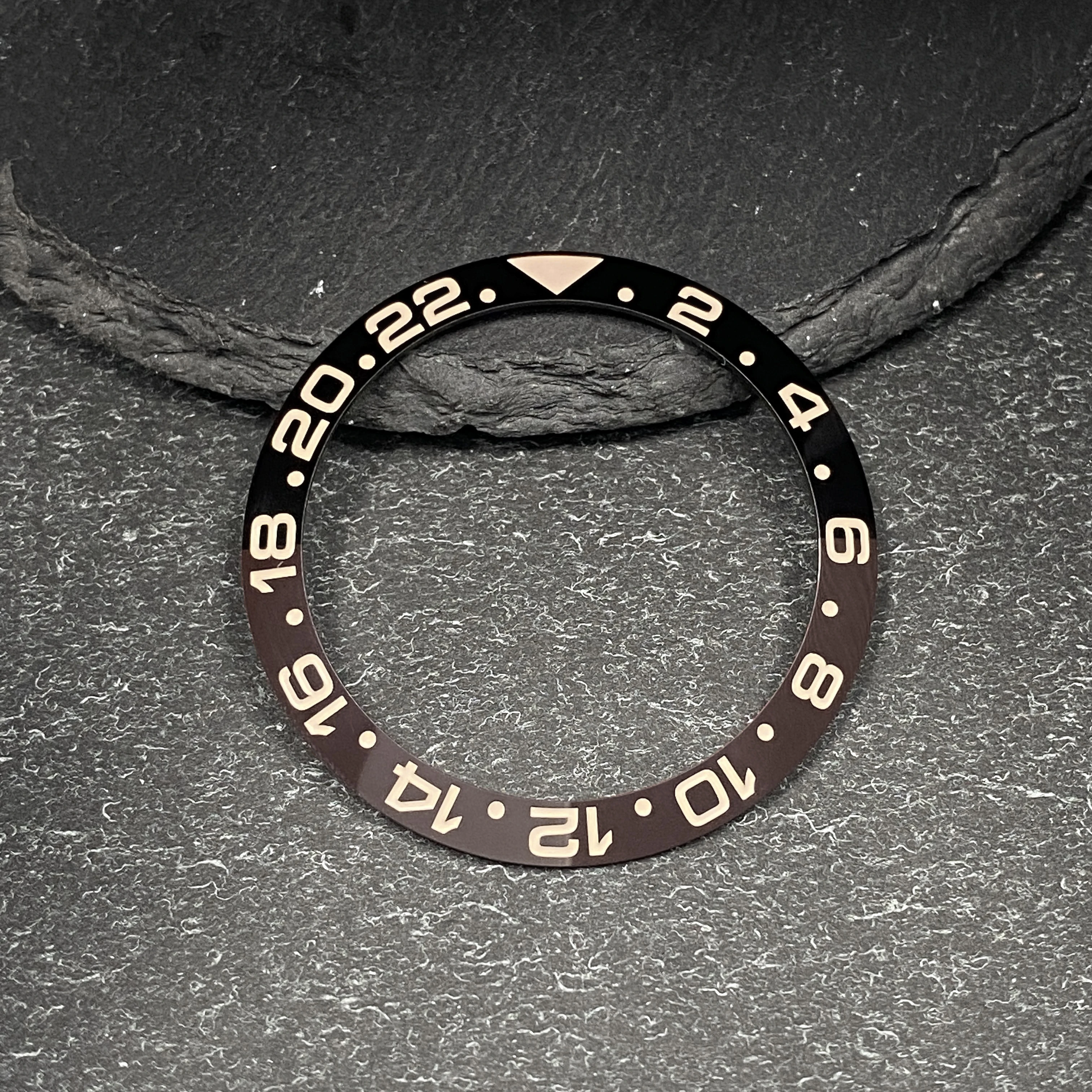 Premium 38*30.6MM Ceramic/Aluminum Watch Bezel Insert
