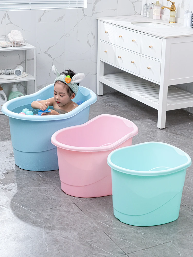 Children's Bath Bucket  Can Sit Thick Baby Bathtub – Pana Playhouse