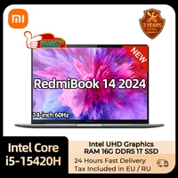 Xiaomi Laptop RedmiBook 14 Core i5-13420H Intel UHD Graphics 16GB LPDDR5 512GB/1T SSD 14-inch 60Hz IPS Screen Notebook PC New 1