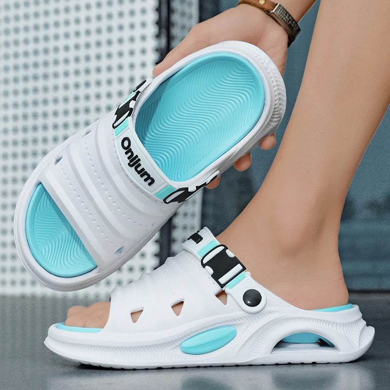 شباشب رجالية صيفية جديدة 2026، صنادل متعددة الاستخدامات، نعل ناعم من مادة EVA، أحذية للرجال والنساء للاستخدام الداخلي والخارجي والمشي والشاطئ