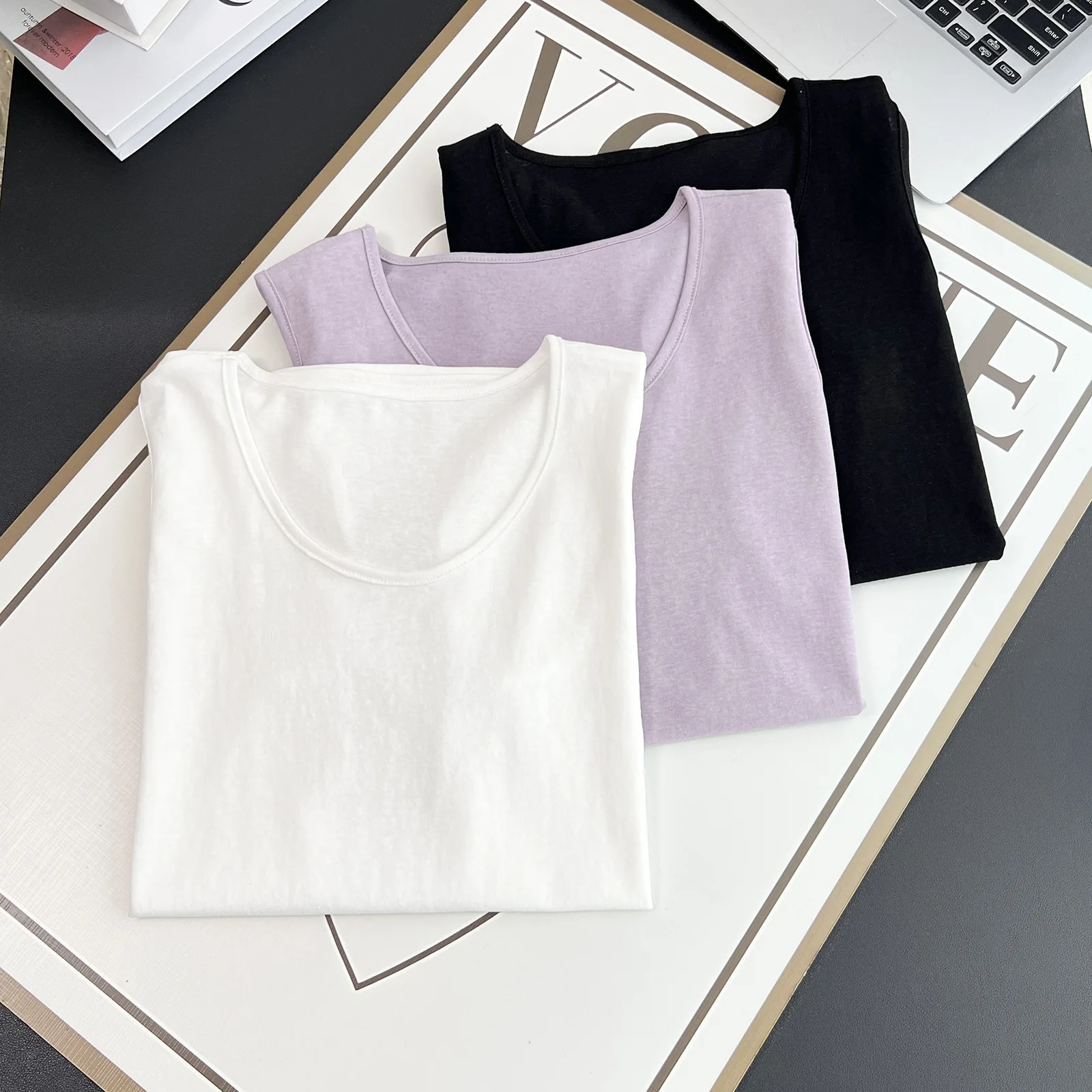 Summer New Plus Size Tank Top Women's Clothing Simple Casual Retro Thin Snowflake Cool Cotton Sleeveless Vest 100KG 2511