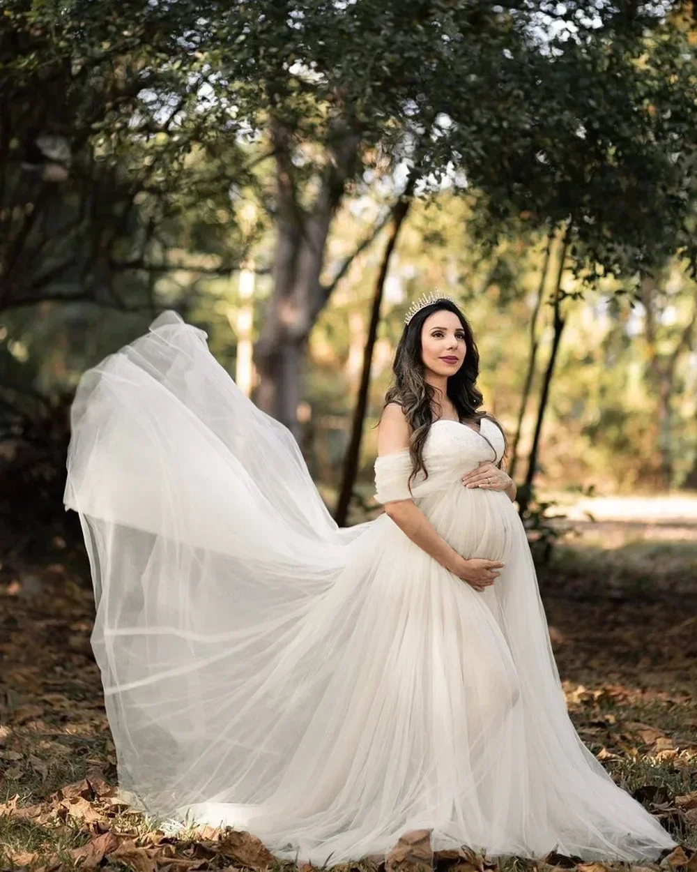 

Off Shoulder Maternity Dress for Photoshoot Lace Pregnant Dress Long Maxi Dress Maternity Gown Photography Props Photo Shoot