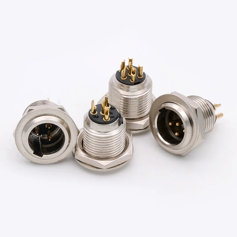 Wire Connector Terminals Wire Connector Electrical Connectors Electrical Connector Cable Connector 1pc Mini XLR 3/4/5/6Pins Male Chassis Panel Socket Plug XLR Audio Microphone MIC Connector