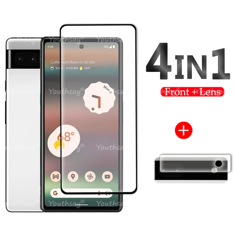 Per Google Pixel 6A Glass Per Google Pixel 8 Pro 7A 7 Pro 6 6A Proteggi Schermo In Vetro Temperato Lnes Film Pixel 6A Glass