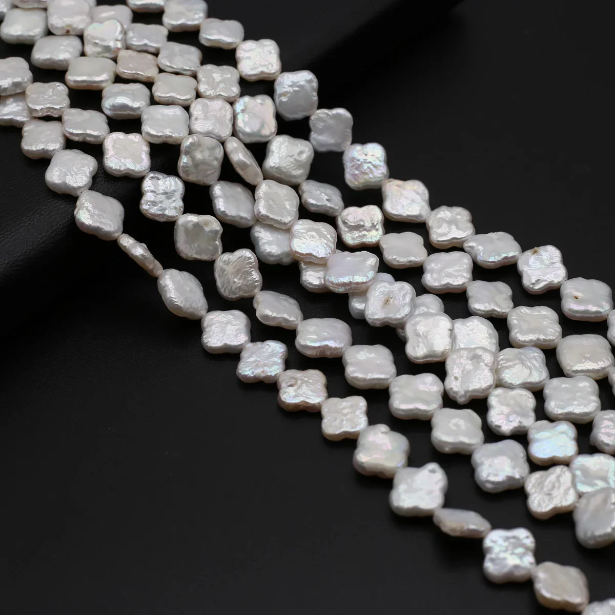 

Natural Freshwater Pearls Beaded White Flower Shape Loose Spacer Beads for Jewelry Making Diy Bracelet Necklace Accessories