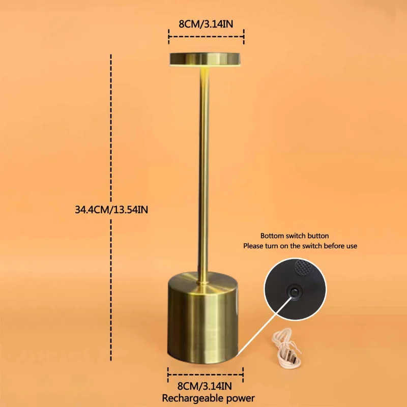 USB قابلة للشحن Led ضوء الليل مصابيح مكتبية 3 لون...