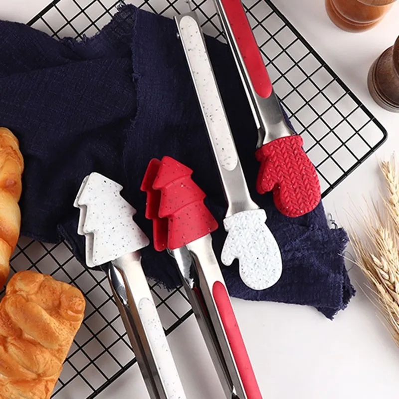 π Recommended Christmas-Theme Silicone Food Clips & Tongs 3