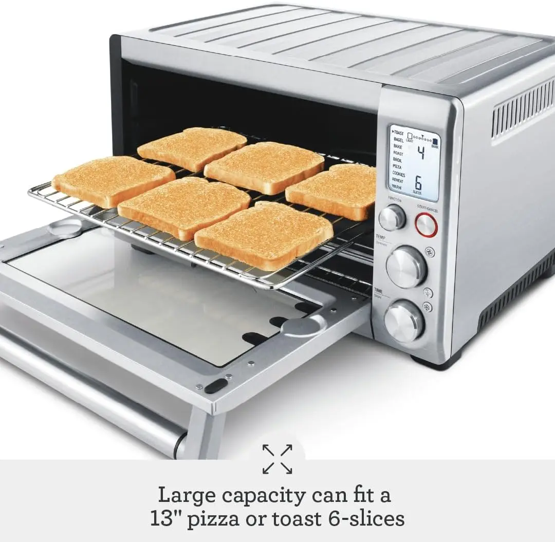 the Smart Oven®, Convection Toaster Oven, Small Electric Countertop Oven, BOV800XL, Brushed Stainless Steel 3