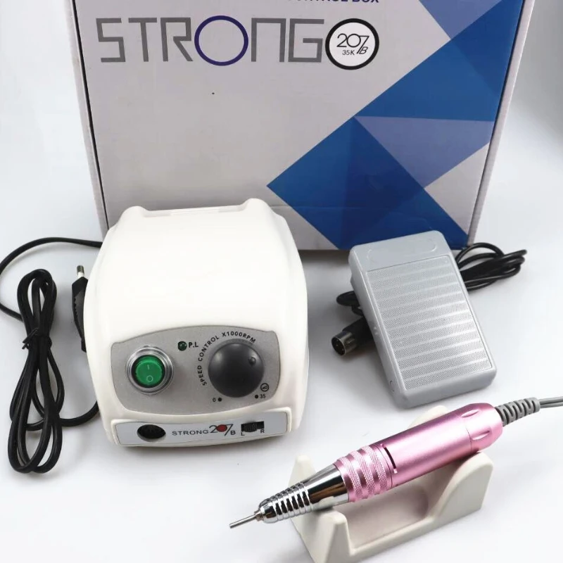Strong 207B Electric Nail Drill Machine for Manicure Pedicure for Manicure Machine Tool 65W Nail Polish Gel Manicure Supplies 6