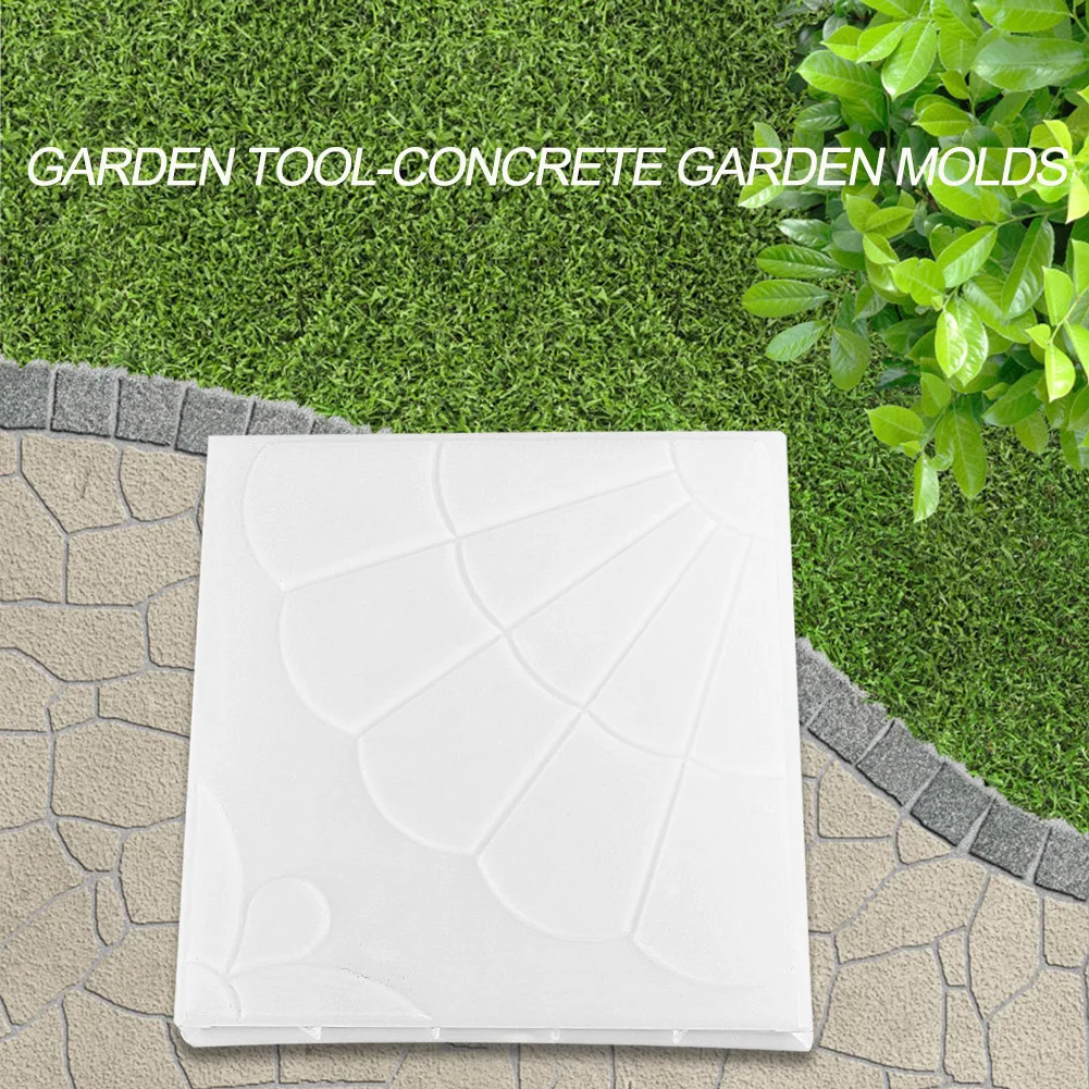 Garden Pavement Mold DIY Manually Propylene Paving Cement Concrete Mould