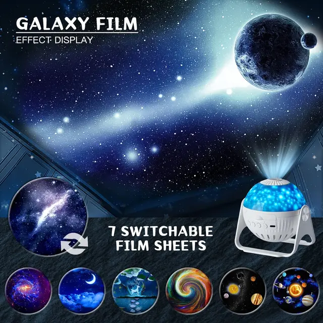 Planetarium Galaxy Night Light Projector 360 Adjustable Star Sky Night Lamp For Bedroom Home Kids Birthday