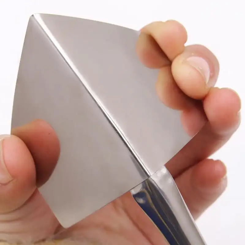 2PCS Stainless Steel Drywall Corner Trowel Wall Corner Putty Mud Smoothing Construction Internal And External Tools