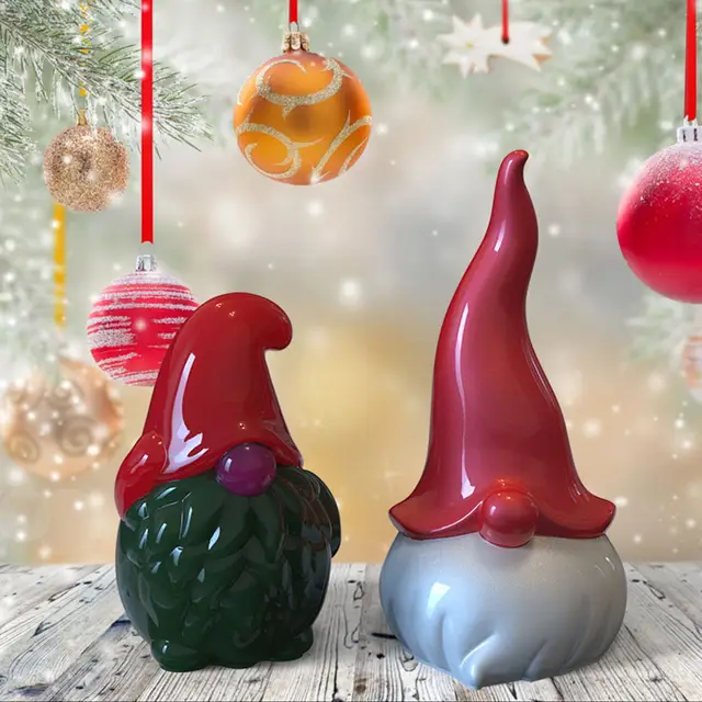 Gnome Silicone Mold Christmas Gnome Candle Mold for Making Candle Soap  Plaster Christmas Gnome Ornament Home Decorations Christmas Candle Molds