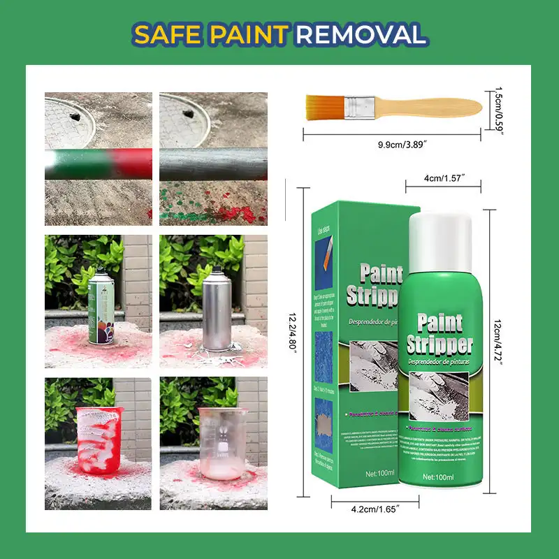 100ML Car Paint Remover Metal Surface Paint Stripper High Efficiency For  Auto Wall Marine Paint Graffiti Correction With Brush - AliExpress
