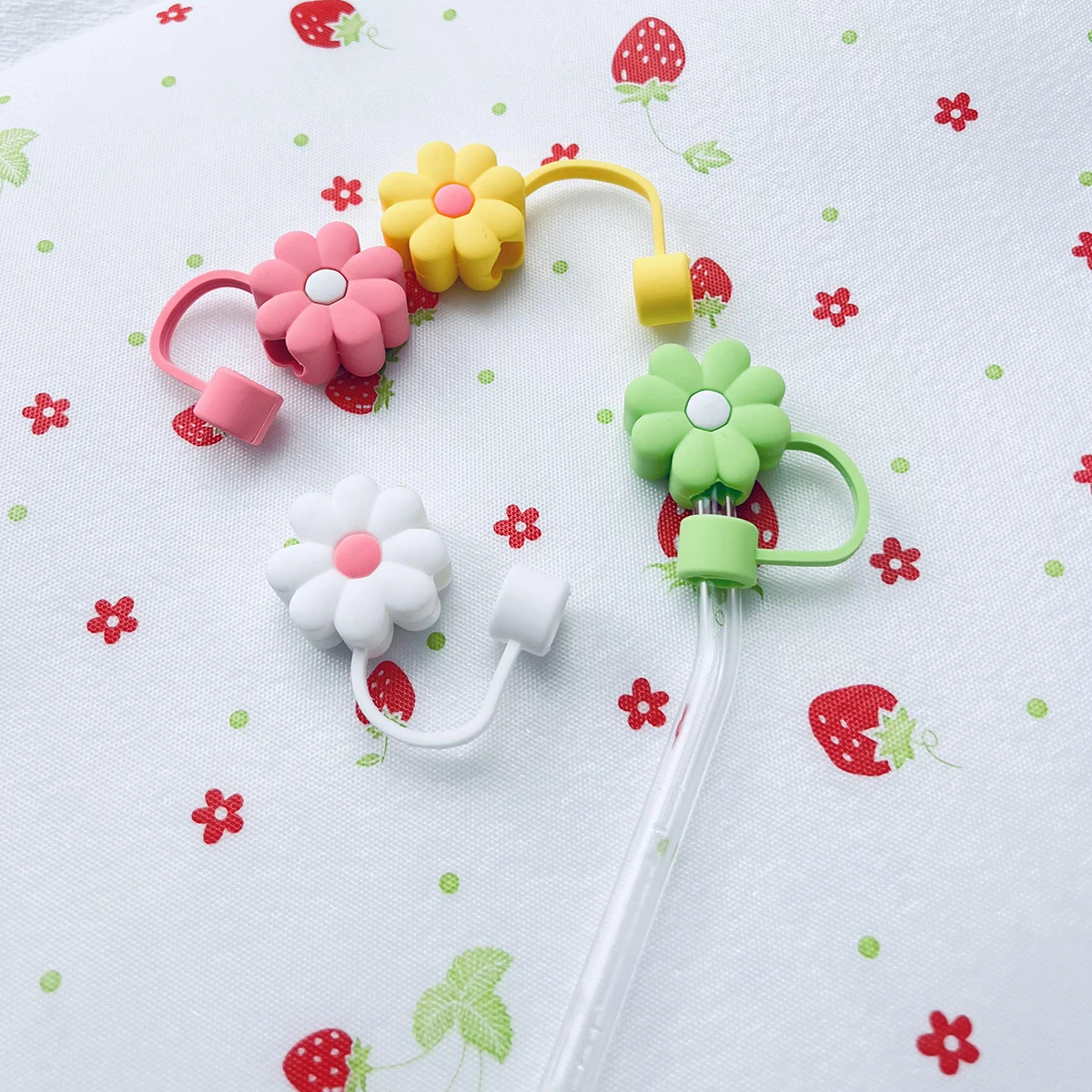 1pc 10mm Colorful Straw Cover For Bubble Tea Straw, Dustproof Cap & Pearl  Milk Tea Straw Cover