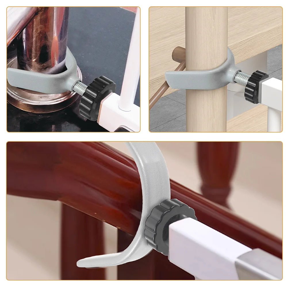 4 PCS Universal Pet Isolation Fence Child Screws Steel Core Gate Bolts for Wooden Gates