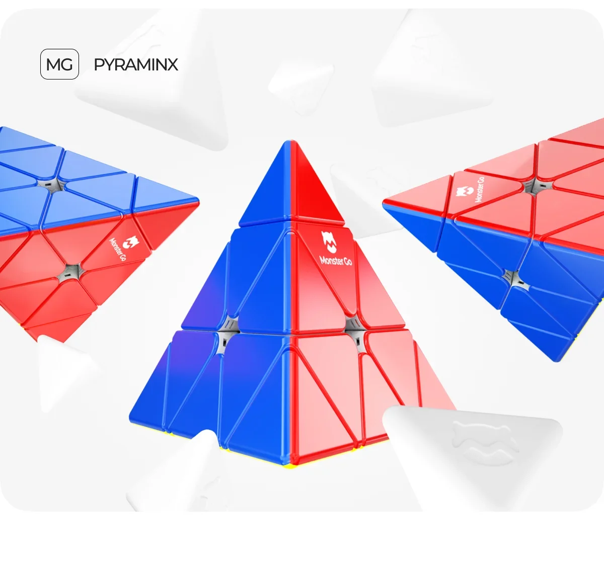 [CubeQuest]Monster Go Pyraminx  Enhanced Magic Speed Cube GAN Pyramid 3X3 Professional Fidget Toys 2