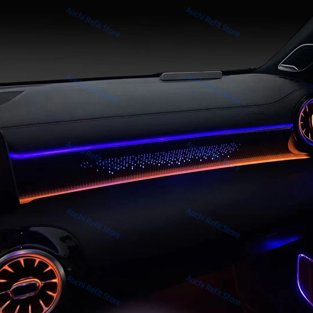 64 Colour LED Starry Sky Co Pilot Light For W177 W118 CLA A Class Car Interior Starlight Decorative Panel Lamp RGB Ambient Light