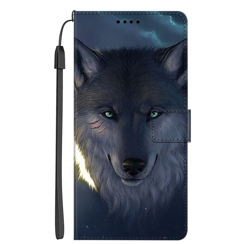 Luxury Leather Magnetic Flip Wallet Case with Stand