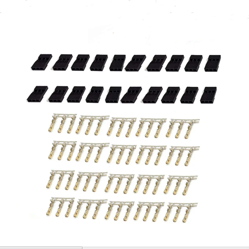 5/10 쌍 Jr Futaba 서보 수신기 커넥터 플러그(잠금 장치 및 남성 여성 금도금 터미널 포함) RC 배터리용 압착 핀 키트