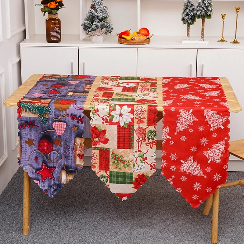 Christmas Decorations Handmade Tablecloth Matching Christmas