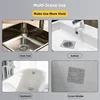 Disposable Hair Catcher Shower Drain Cover Mesh Stickers,Floor Drain Sticker Shower Cover Kitchen Bathroom Sink Strainer Stopper 4