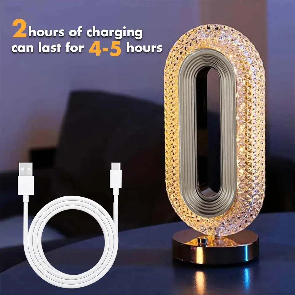 LED Table Lamp USB Charge Touch Switch Room Decoration Light Reading Light Office Desk Accessories LED Bedside Lamps Night Light