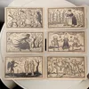 10.3*6cm Mildred Payne's Oracle of Black Enchantment 52 Pcs Black Line Imagery Woodblock Style Cards 4