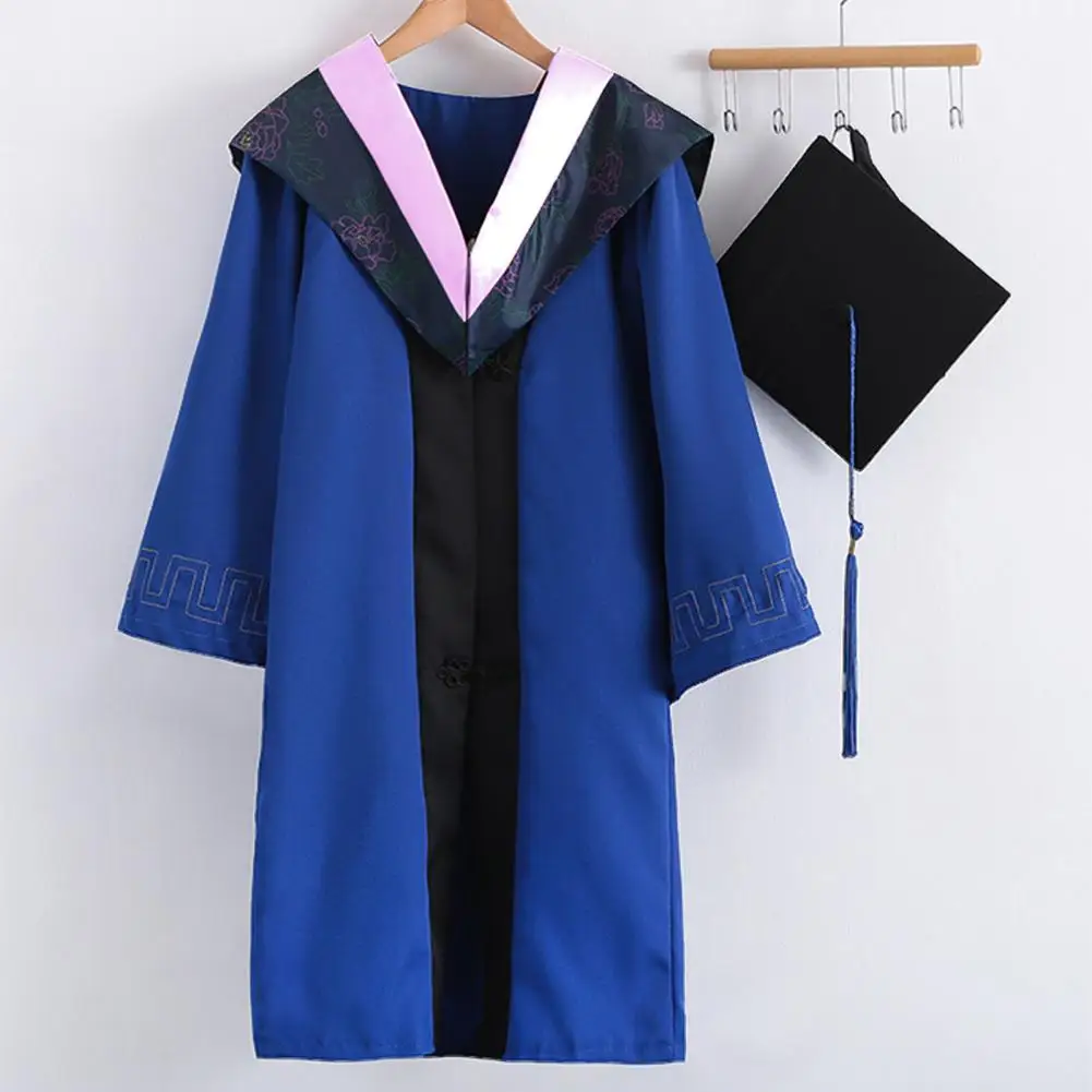 Graduation Uniform Bachelor Cloaks Hat Graduation Ceremony Outfits Degree Master Uniform Photography Robes