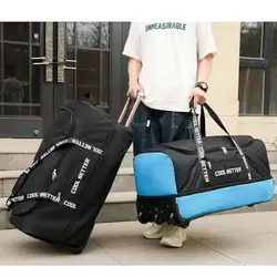 Extra Large Capacity Oxford Cloth Trolley Travel Bag Luggage Check In Shoulder Backpack Long-distance Spinning bag
