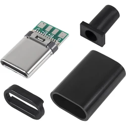 10 - Pack Black USB - C Solder Adapters with PCB Board (10sets)