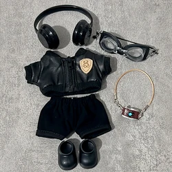 Labubu Trendy Baby Clothes and Stylish Leather Jacket Top Suit (6pcs - set)